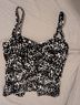 Lands' End Print Black White Swimsuit Top Size 14 - photo 4
