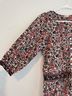 Anthropologie 100% Polyester Floral Red White Black Gray Jumpsuit Size XS - photo 5