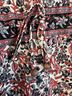 Anthropologie 100% Polyester Floral Red White Black Gray Jumpsuit Size XS - photo 6