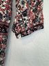 Anthropologie 100% Polyester Floral Red White Black Gray Jumpsuit Size XS - photo 10
