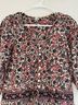 Anthropologie 100% Polyester Floral Red White Black Gray Jumpsuit Size XS - photo 4