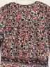 Anthropologie 100% Polyester Floral Red White Black Gray Jumpsuit Size XS - photo 8
