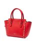 Valentino 100% Leather Red Mini Leather Rockstud Double Handle Tote One size - photo 3