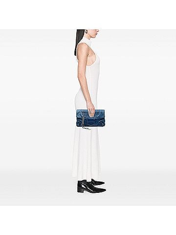 Balenciaga Lambskin Motocross Classic Envelope Clutch (view 2)