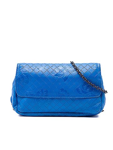 Bottega Veneta Small Calfskin Intrecciomirage Embossed Butterfly Chain Crossbody (view 1)