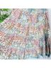 Roller Rabbit 70% Cotton 30% Silk 100% Cotton Floral Ivory Blue Green Pink Burgundy Casual Dress Size XS - photo 12
