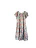 Roller Rabbit 70% Cotton 30% Silk 100% Cotton Floral Ivory Blue Green Pink Burgundy Casual Dress Size XS - photo 2