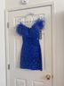 Jovani Solid Blue Cocktail Dress Size 4 - photo 3