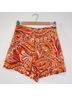 Express Floral Orange Red Pink Skort Size 2 - photo 5