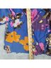 Calessa Floral Blue Pink Blouse Size 1X - photo 5