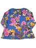 Calessa Floral Blue Pink Blouse Size 1X - photo 2
