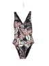 Hurley Floral Multi Color One Piece Swimsuit Size S - photo 1