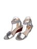 Louise Et Cie 100% Leather Silver Wedges Size 8 - photo 2