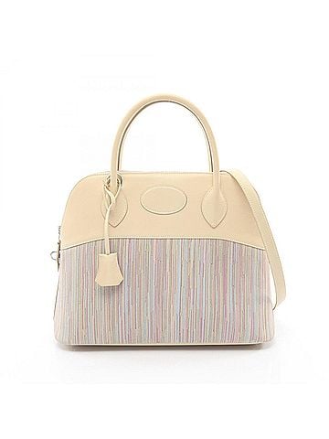 Hermès Hermes Bolide 31 Handbag, Calfskin (Cowhide), Vibrato Box Calf Leather, Women's, Beige/Multicolor (view 1)
