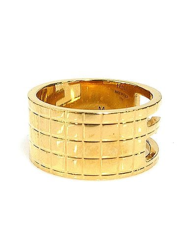 Fendi Fendi ring, metal, gold, for men and women, r11182 (view 2)