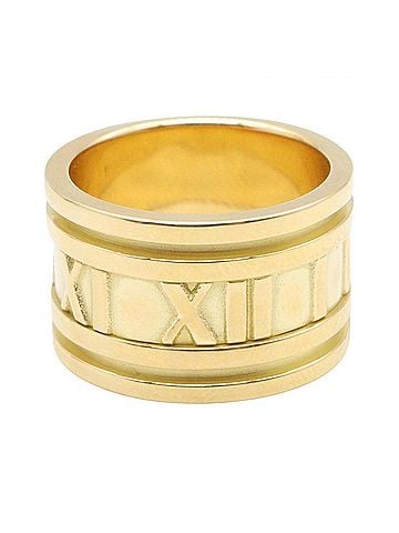 Tiffany & Co. Tiffany & Co. Atlas Wide Ring - 18K (Yellow Gold) Men's Women's Gold Tone (view 2)