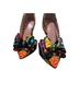Betsey Johnson Floral Multi Color Heels Size 6 1/2 - photo 11
