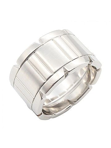 Cartier Cartier Tank Française Large Ring, 18K White Gold (18KWG), Women's, Silver Tone (view 1)