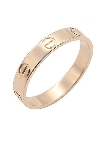 Cartier Cartier Mini Love Ring, 18K Pink Gold (PG), Men's and Women's, Tone (view 1)