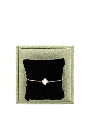 Van Cleef & Arpels Sweet Alhambra Bracelet 18K Yellow Gold and Mother of Pearl (view 2)