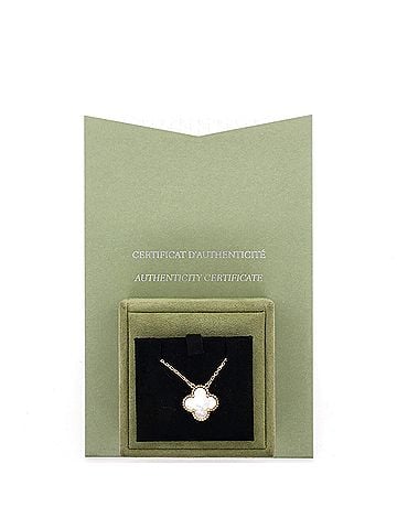 Van Cleef & Arpels Vintage Alhambra Pendant Necklace 18K Yellow Gold and Mother of Pearl (view 2)