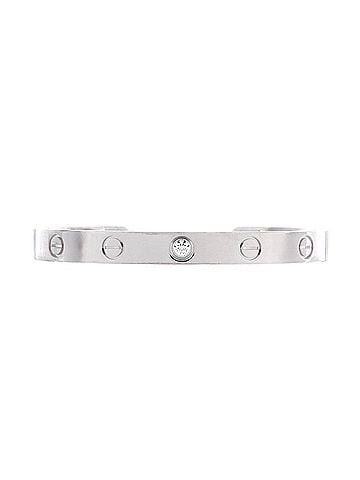 Cartier Love 1 Diamond Cuff Bracelet 18K White Gold with Diamond (view 1)