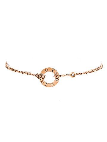 Cartier 2 Diamonds Love Bracelet 18K Rose Gold with Diamonds (view 1)
