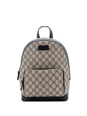 Gucci Zip Pocket Backpack GG Coated Canvas Small (view 1)