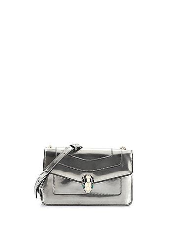Bvlgari Serpenti Forever Shoulder Bag Metallic Leather Small (view 1)