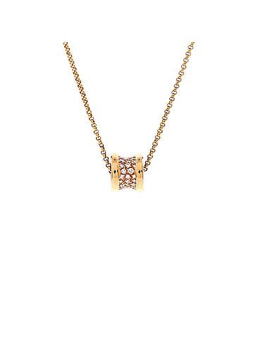 Bvlgari B.Zero1 Pendant Necklace 18K Rose Gold with Pave Diamonds Mini (view 1)