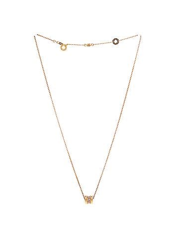 Bvlgari B.Zero1 Pendant Necklace 18K Rose Gold with Pave Diamonds Mini (view 2)