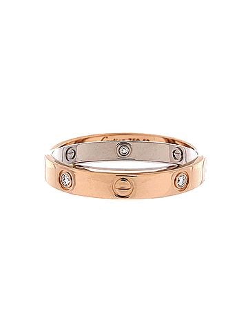 Cartier Love 6 Diamonds Double Ring 18K Rose Gold and 18K White Gold with Diamonds (view 1)