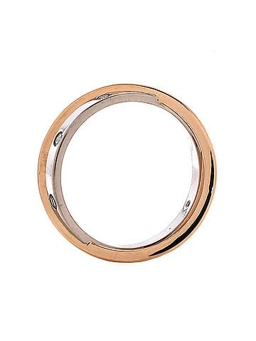 Cartier Love 6 Diamonds Double Ring 18K Rose Gold and 18K White Gold with Diamonds (view 2)