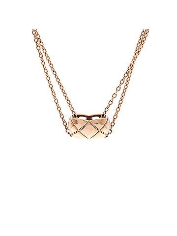 Chanel Coco Crush Double Chain Pendant Necklace 18K Rose Gold (view 1)