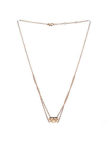 Chanel Coco Crush Double Chain Pendant Necklace 18K Rose Gold (view 2)
