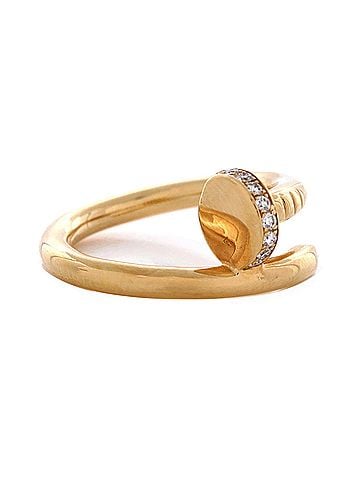 Cartier Juste un Clou Ring 18K Yellow Gold and Diamonds (view 2)