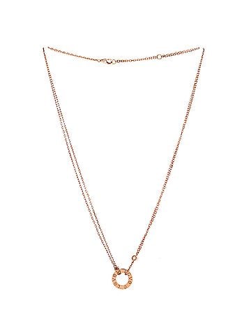 Cartier 2 Diamonds Love Pendant Necklace 18K Rose Gold and Diamonds (view 2)