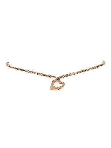 Tiffany & Co. Elsa Peretti Open Heart Charm Bracelet 18K Rose Gold (view 1)