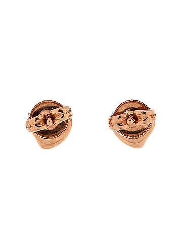 Tiffany & Co. Elsa Peretti Open Heart Earrings 18K Rose Gold 7mm (view 2)