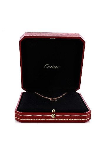 Cartier 2 Diamonds Love Pendant Necklace 18K Rose Gold and Diamonds (view 2)