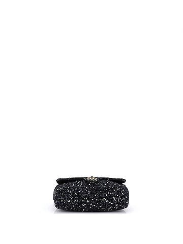 Chanel Pearl Handle Flap Bag Quilted Tweed Medium (view 2)
