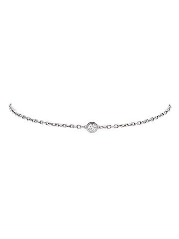 Cartier D'Amour Bracelet 18K White Gold and Diamond Small (view 1)