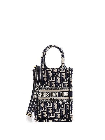 Christian Dior Book Tote Phone Bag Oblique Canvas Mini (view 1)
