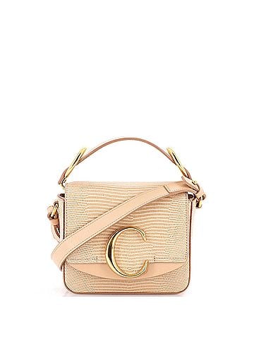 Chloé C Flap Bag Lizard Embossed Leather Mini (view 1)