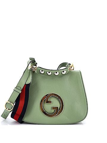 Gucci Web Blondie Shoulder Flap Bag Leather Medium (view 1)