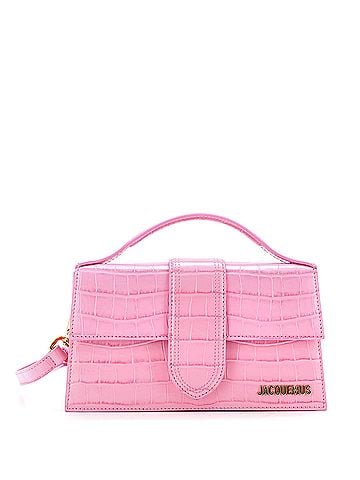 Jacquemus Le Grand Bambino Flap Bag Crocodile Embossed Leather (view 1)