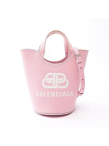 Balenciaga Balenciaga Wave XS 2-Way Handbag, Canvas, Women's, Pink (view 1)