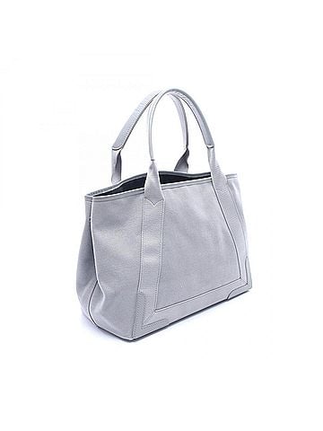 Balenciaga Balenciaga NAVY CABAS NEW M Navy Cabas Tote Bag Handbag Canvas Leather Women's Gray (view 2)