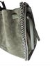 Michael Kors 100% Suede Solid Green Silver Tote One size - photo 5