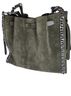 Michael Kors 100% Suede Solid Green Silver Tote One size - photo 1